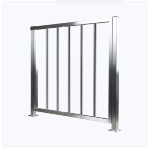 Puerta de Cortesia en Acero Inoxidable de Medio Cuerpo